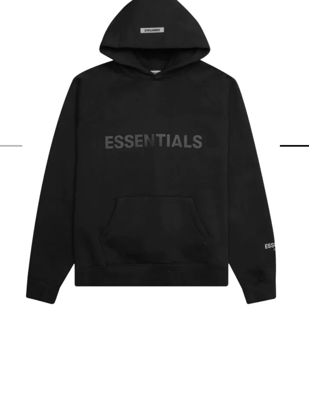 Fear of God Essentials Black Crewneck Hoodie L